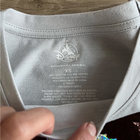 Disney Cupcake Sequin flip long sleeve Shirt SZ XS - Picture 4 of 8